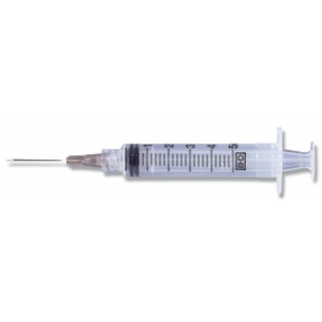 Syringe   Ll   5Ml  20Gx1 1 2  W Needle