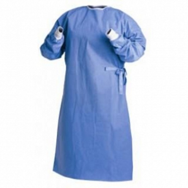 Gown   Surgical Long Sleeve Blue Lg