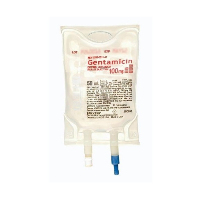 Gentamicin Sulfate In 0 9  Sodium Chloride Injection   100 Mg 50 Ml In Viaflex Pl