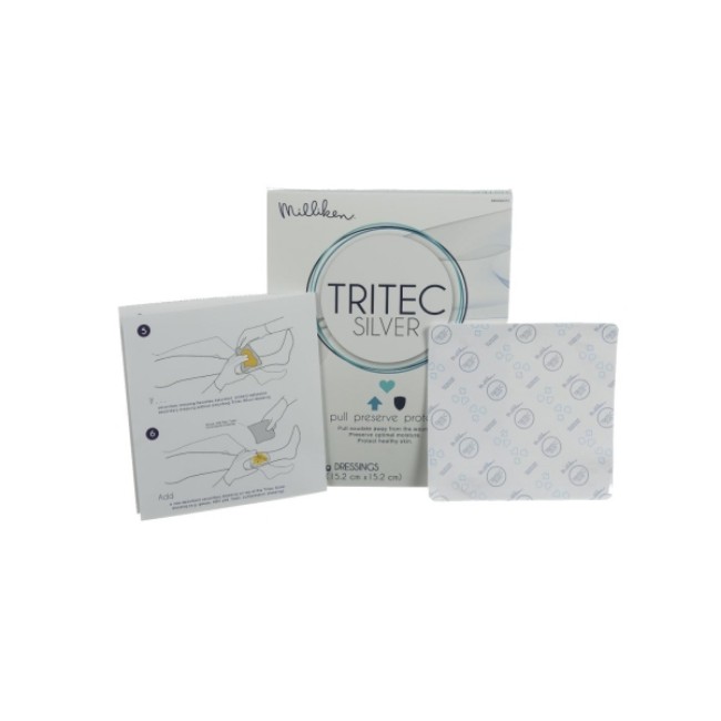 Dressings  Tritec Silver Dressing   Active Fluid Management Ag   4  X 5   10 2 X 12 7 Cm 