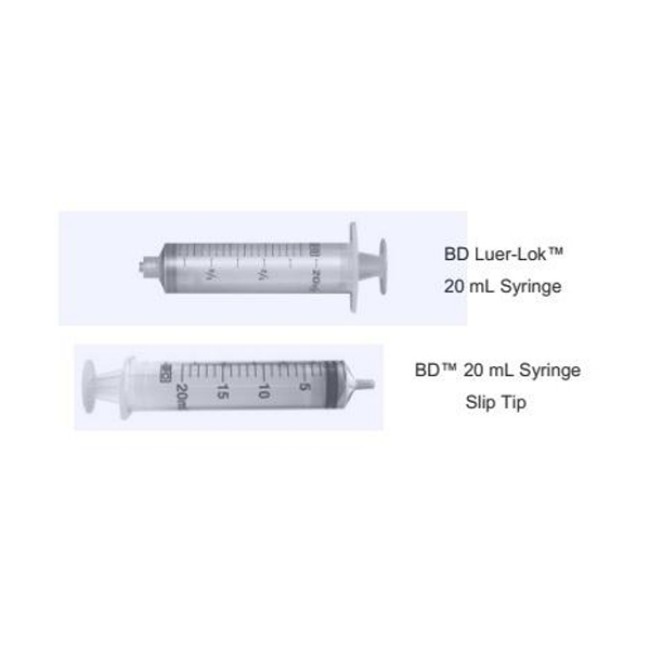 Syringe  20Ml  1Ml Graduation  Slip Tip  Dis