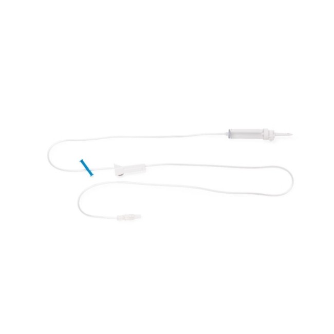 Iv Administration Sets  15 Drops Ml Iv Administration Set With Roller Clamp   No Y Sites   60  Long