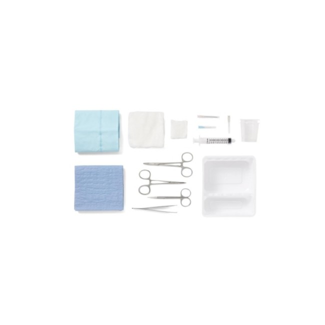 Trays  Laceration Trays With Satin Instruments