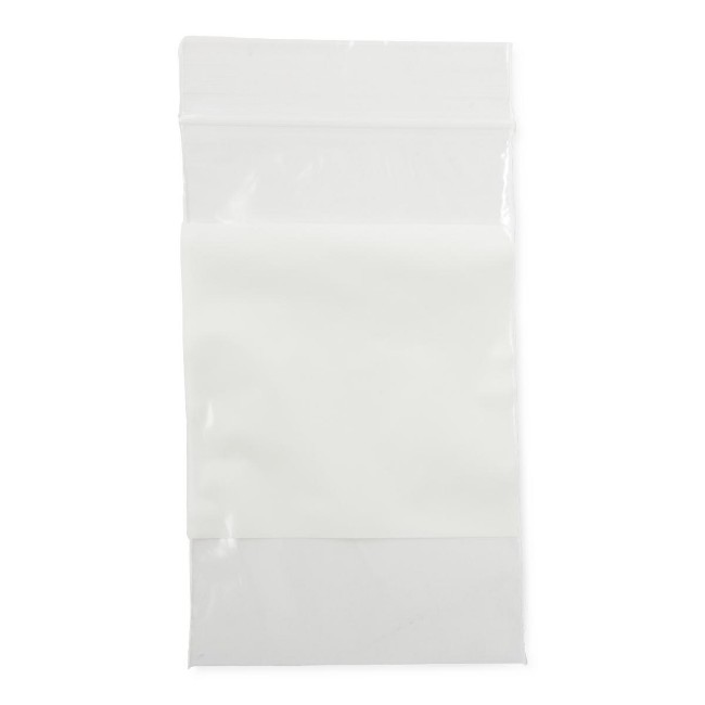 Bag   Zip   White Write On Block   3 X5   2Mil