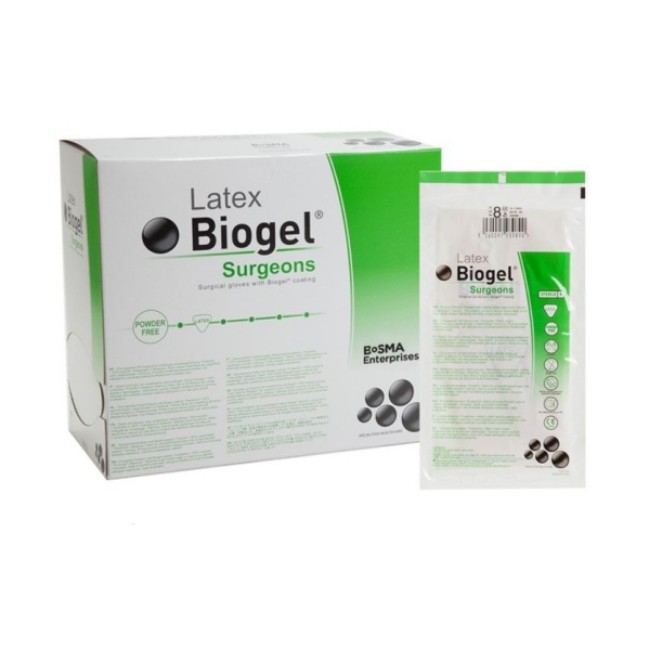 Gloves  Biogel M Latex Surgical Gloves   Powder Free   Size 7 5