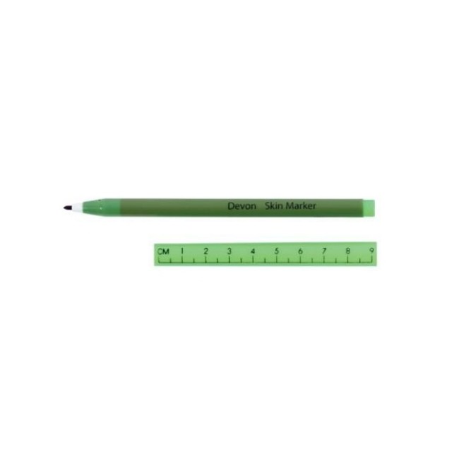 Markers  Surgical Skin Marker With Ruler Cap   Regular Tip