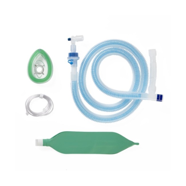 Respiratory Circuits  Adult Anesthesia Circuit With 72  Unilimb Tubing   1 Hmef   3 L Bag   Gas Sampling Line   Size 5 Mask With Top Valve