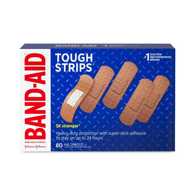 Tough Strips Adhesive Bandages  1 Size  60 Box