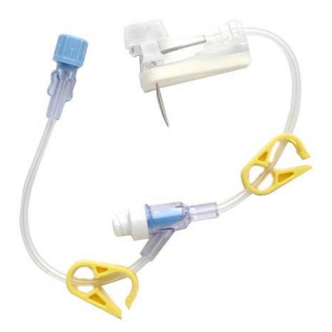 GRIPPER PLUS Safety Huber Needle without Y Site  22G x 25 mm