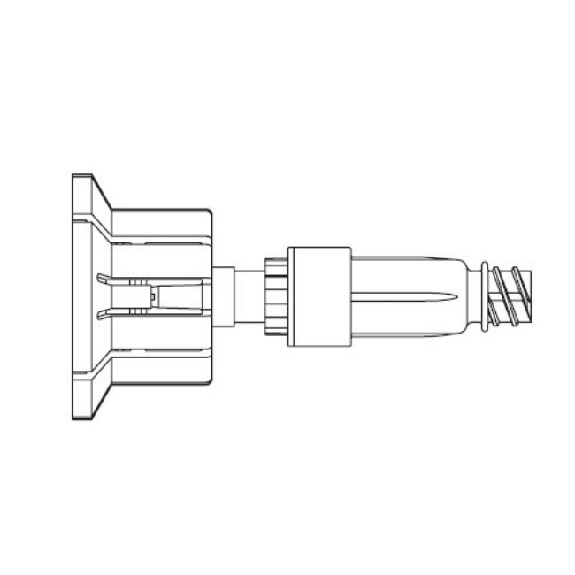 Non Vented Vial Access Spike with ULTRASITE Valve and Security Clips