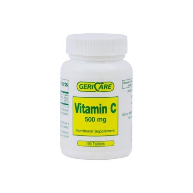 GeriCare Vitamin C Tablet  500 mg  100 Tablets Bottle