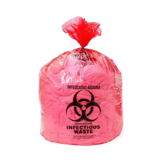 Biohazard Liner  Red  30  x 43  1 3 Mil  Roll