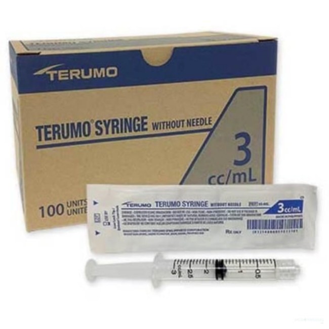SYRINGE 3CC LUER SLIP W O NEEDLE