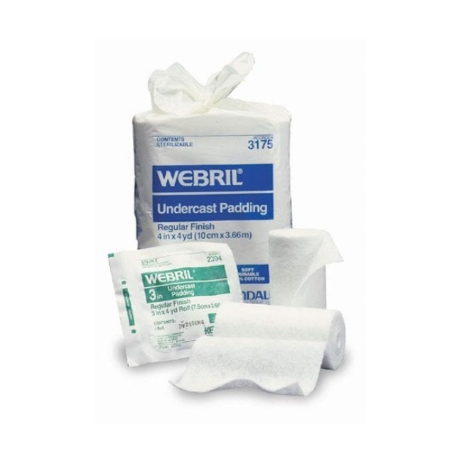 Undercast Padding  Webril 100  Cotton Undercast Padding   Nonsterile   4  X 4 Yd 