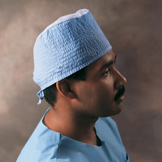 Cap  Surgical Kaycel Tie Blue