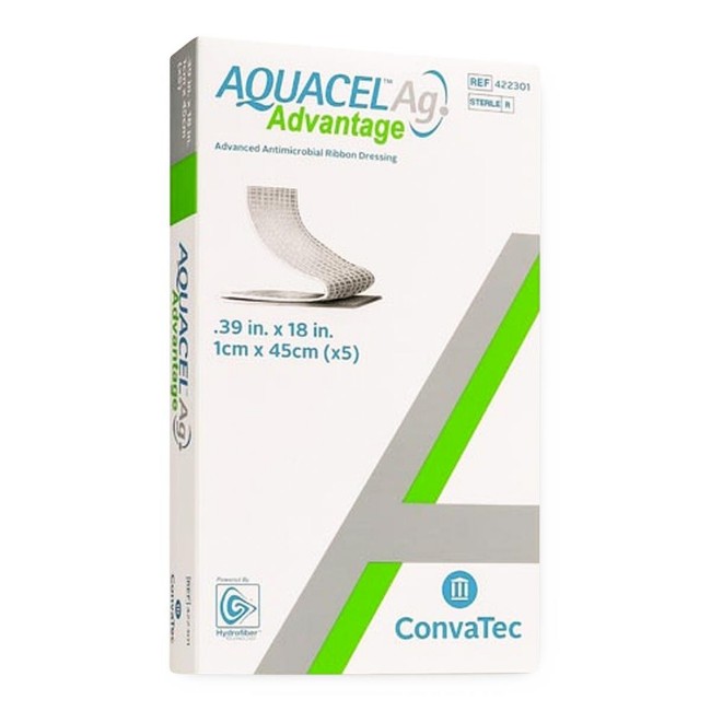 Aquacel Ag Advantage Advanced Antimicrobial Dressing with Hydrofiber  0 39  x 18 
