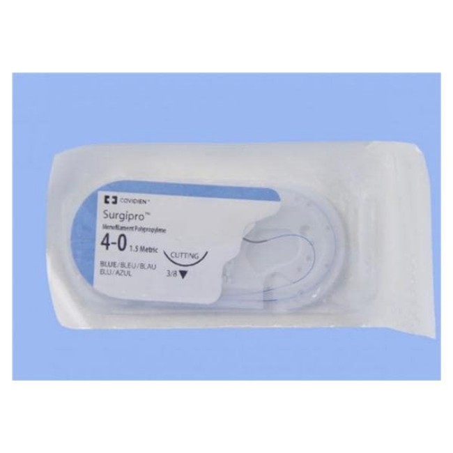 Surgipro Suture  Blue  Size 4 0  18  C 14 Needle