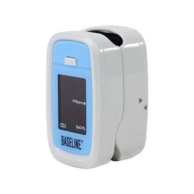 UNIT OXIMETER BASELINE STANDARD 1 5IN X 2IN X 1IN FINGER FORMAT LIGHTWEIGHT LARGE DISPLAY 2 AAA BATTERY INCLUDED