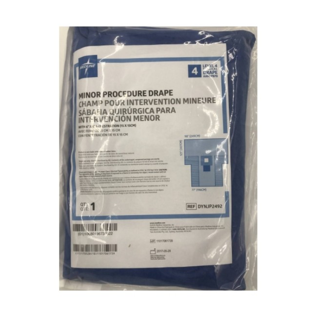 Drapes  Fenestrated Minor Procedure Drape   Sterile   6  X 6 