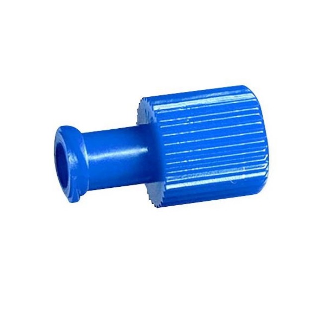 Caps  Blue Cap Dual Function Luer Lock Cap With Male And Female End