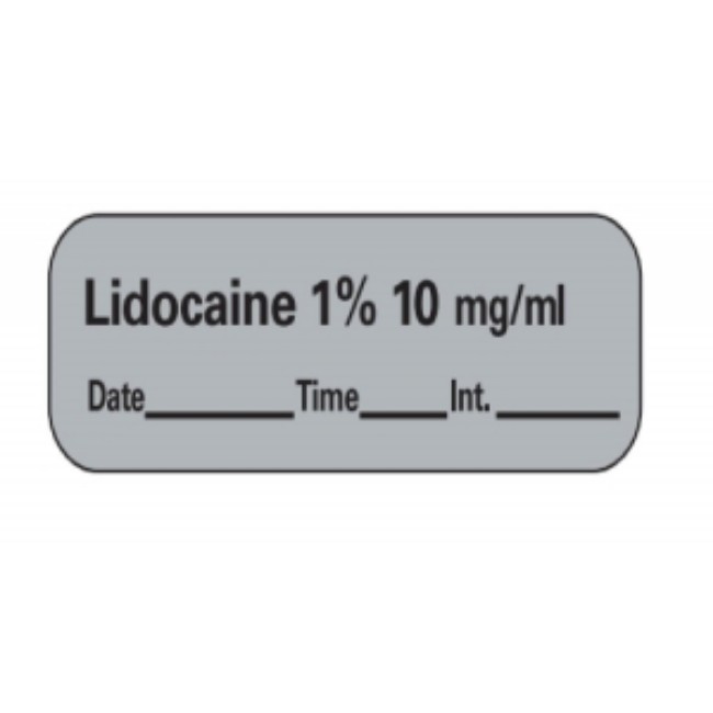 Label   Lidocaine