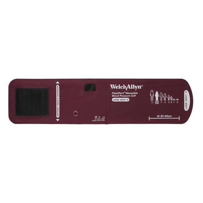 BLOOD PRESSURE CUFF TACTICS FLEXIPORT NO TUBE NO CONNECTOR DISPOSABLE 32 43CM  LARGE ADULT SOFT LATEX FREE