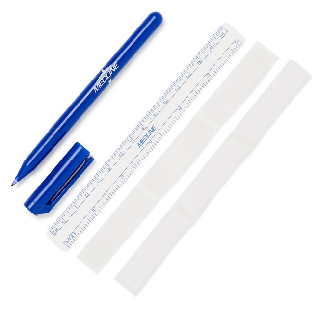 Markers  Sterile Fine Tip Skin Marker With Ruler And Labels