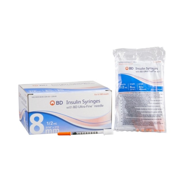 0 5 Ml Insulin Syringe With 31G X 5 16  Needle