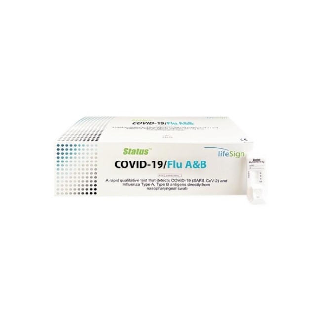 Test Kits   Covid  Lifesign Status Sars Cov 2 Flu A B Test   25 Tests Box   Non Returnable   Shelf Life Guarantee Of At Least 30 Days