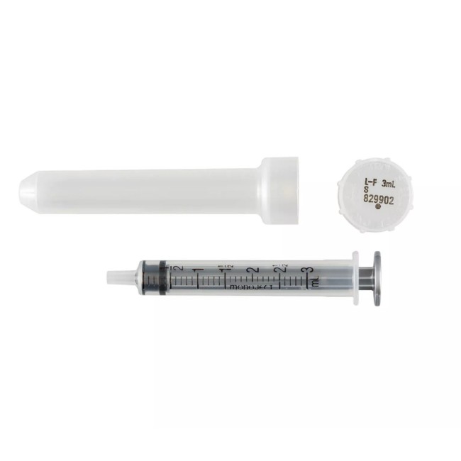 SYRINGE MEDICAL MONOJECT 3 ML ULTRA SHARP REGULAR TIP WITHOUT NEEDLE STERILE LATEX FREE