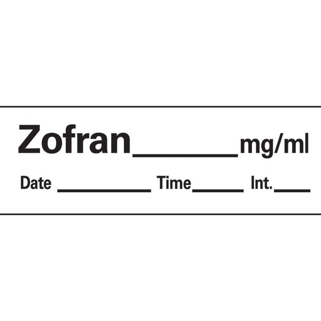 TAPE ANESTHESIA 1 2 IN X 1 5 IN ZOFRAN MG ML LATEX FREE WHITE