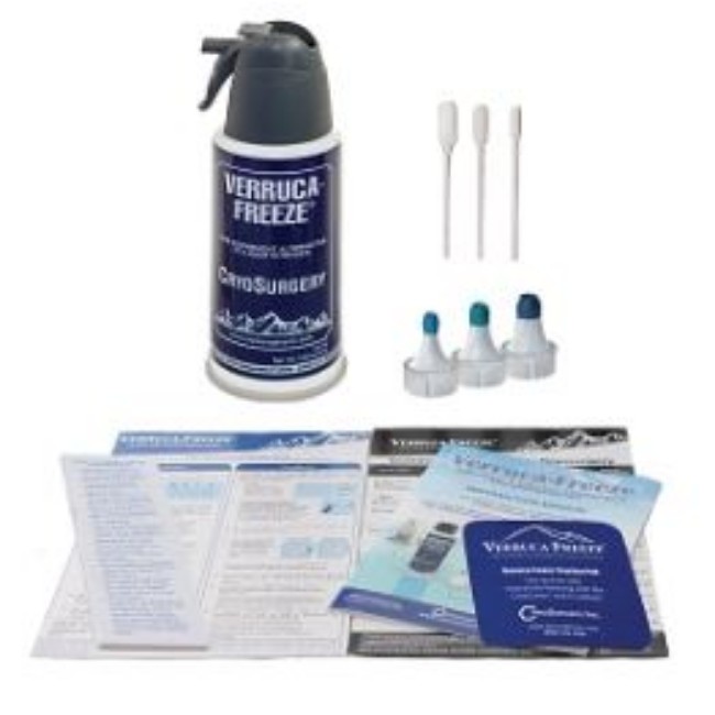 Verruca Freeze Cryotherapy Kit With 40 Freeze Canister   3 Cryocones   15 Cryobuds