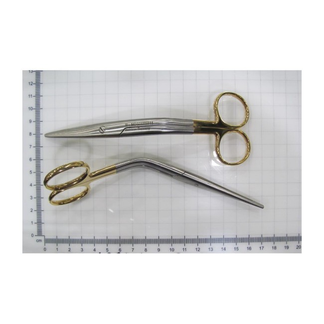 Cottle Dorsal Scissors   Angled   Tungsten Carbide   45 Mm X 6 5 