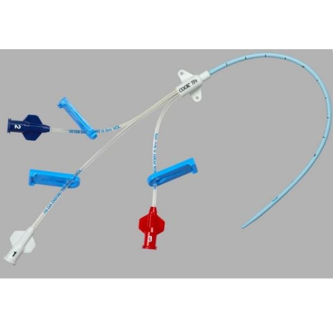 Triple Lumen Polyurethane Dry Cvc Tray   7 Fr 15Cm Catheter   0 032 60Cm Wire Guide   18G 5Cm   7Cm Needle