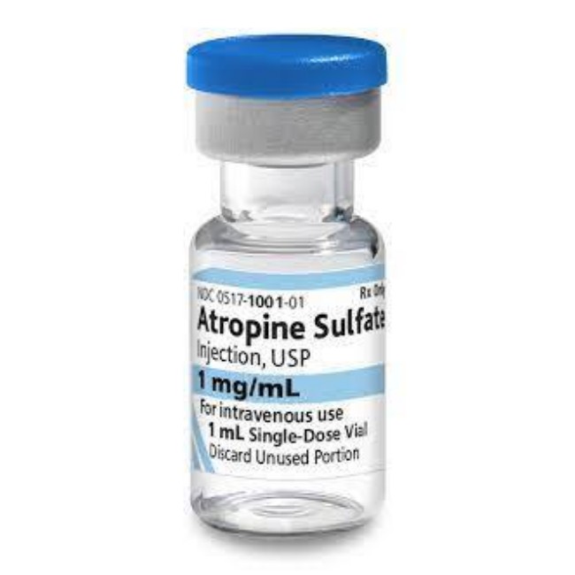 Atropine Sulfate Injection   1 Mg   Ml   Single Dose Vial   25 X 1 Ml
