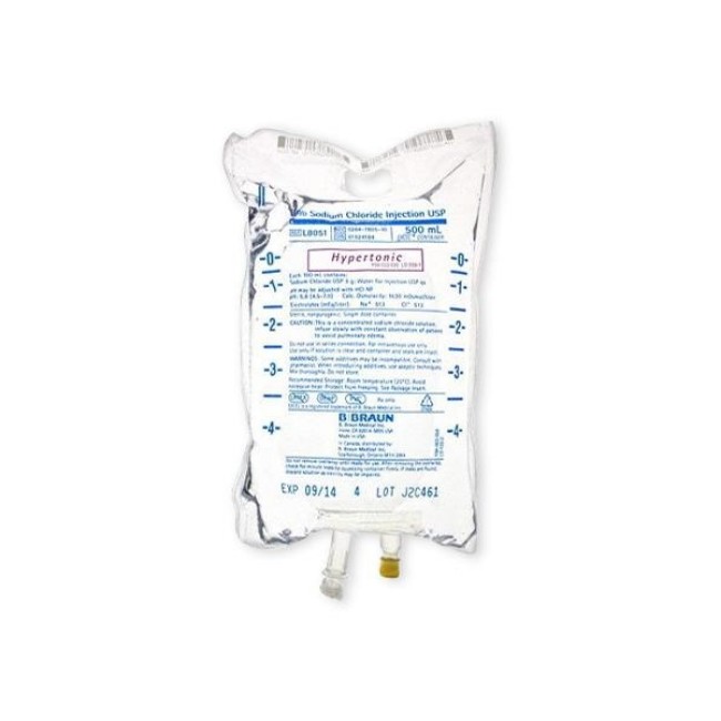 SODIUM CHLORIDE 3  IV SOLUTION 500ML EXCEL