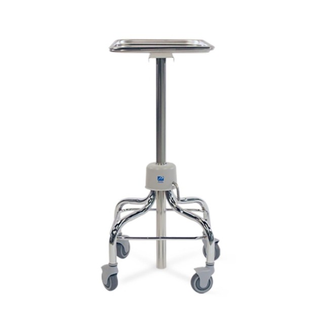 STAND INSTRUMENT MAYO CHROME STAINLESS STEEL 40 LB 30 40 IN 12 5 8 IN X 19 1 8 IN HAND OPERATED F  MAYO INSTRUMENT LATEX FREE