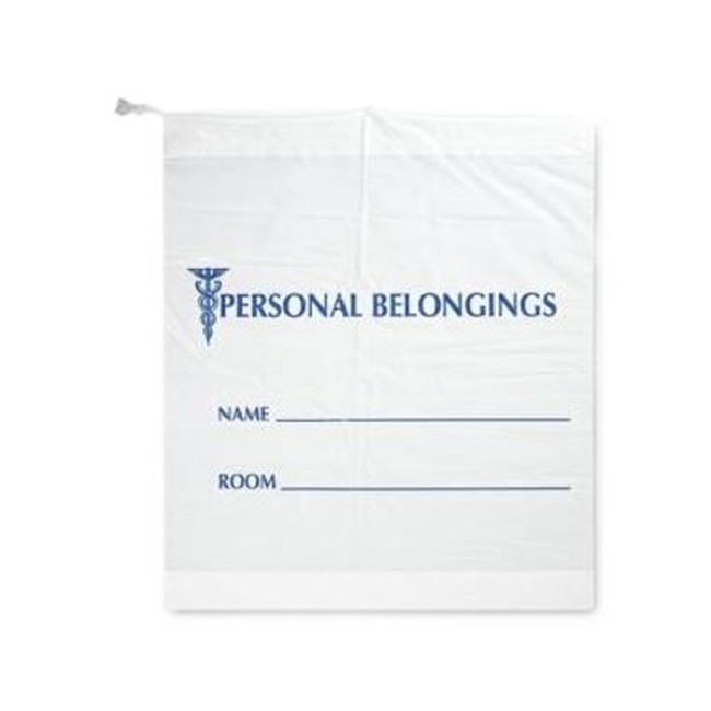 Bags   Patient  Patient Belongings Bag With Drawstrings   Cotton   20  X 20  X 3 