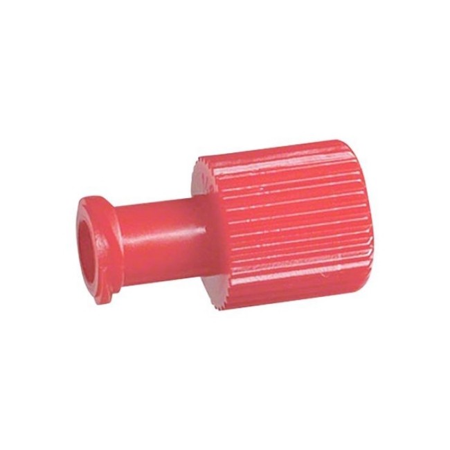 Caps  Red Cap Dual Function Luer Lock Cap With Male And Female End