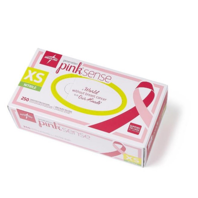 Generation Pink Sense Powder Free Nitrile Exam Gloves   Size Xs