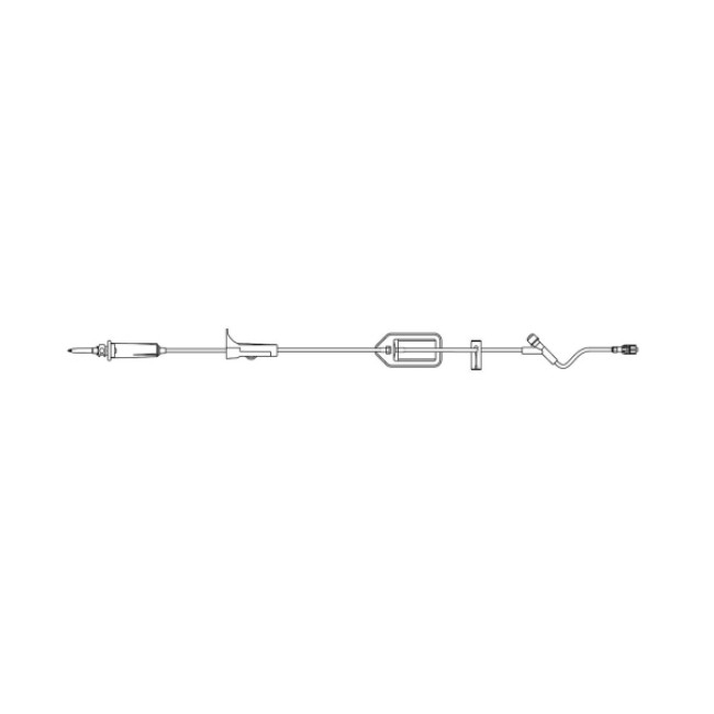 Sets  Filterflow Primary Filtered Iv Administration Set With 1 2 Micron Filter   Universal Spike   Slide Clamp   Roller Clamp   1 Injection Site And Spin Lock Connector   19 Ml   Priming Volume   106 