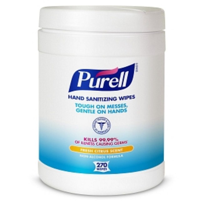 Purell Sanitizing Wipes With Benzalkonium Chloride   Sterile   270 Count