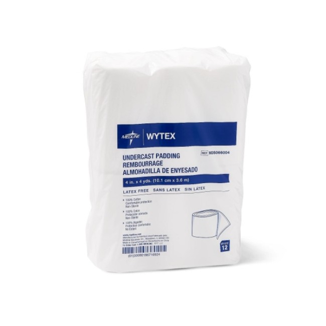 Undercast Padding  Wytex Nonsterile Undercast Padding   4  X 4 Yd   12 Bag