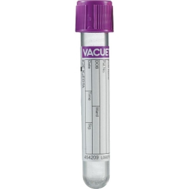 Tube  Blood Collect  Lavender 4Ml 13X75