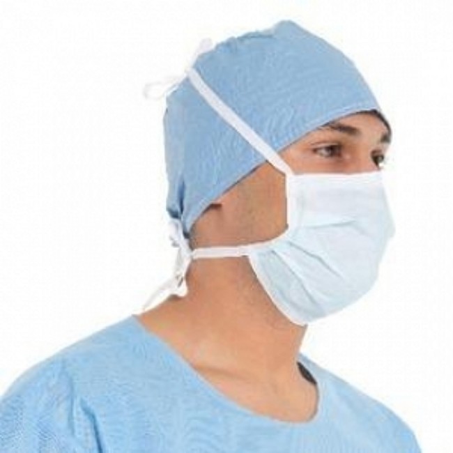 Mask   Surg   Classic  Pleated  W Ties   Blue