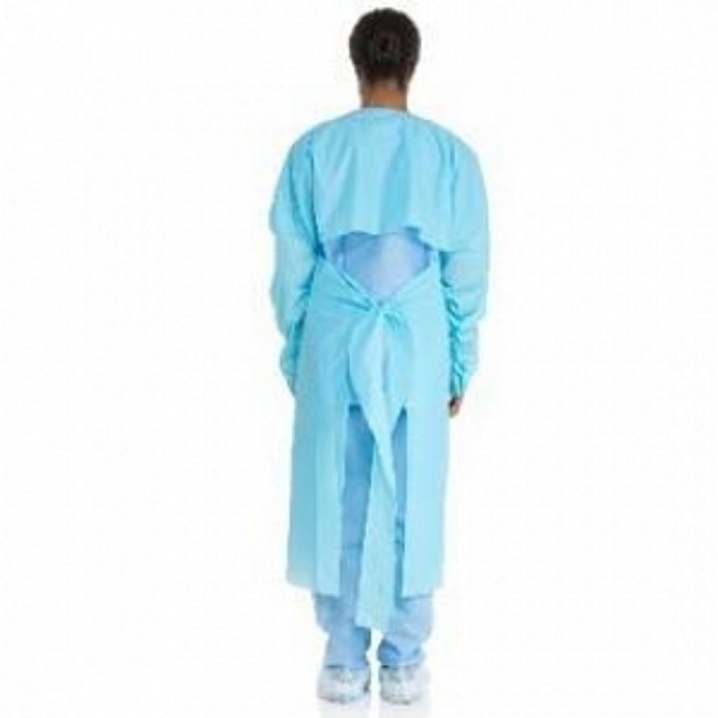 Isolation Gowns  Impervious Surgical Gown With Open Back   Blue