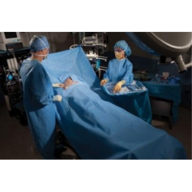 Drapes  Laparoscopic Abdominal Drape With 12  X 13  Abdominal Fenestration   Sterile   100  X 76  X 124 