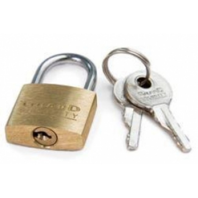Lock  Mini Brass  W Key