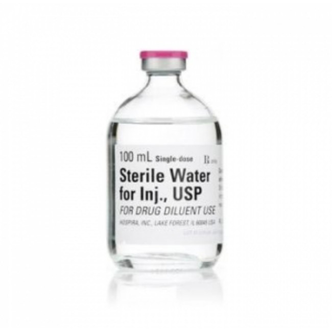 Water For Injection  Diluent Water For Injection   Usp   Sterile   Single Dose Vial   25 X 100 Ml