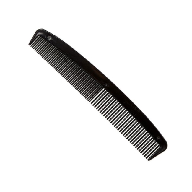 Hair Brushes   Combs  Plastic Classic Comb   Black   7 